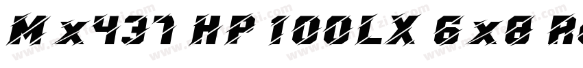 Mx437 HP 100LX 6x8 Regular字体转换